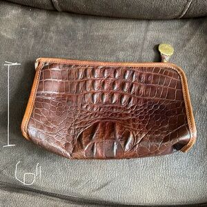 Brown Crocodile Leather Men's Bag